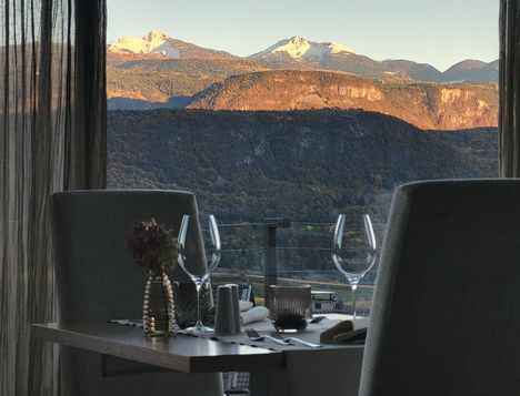 Panorama Restaurant Halbpension Hotel Dolomiten